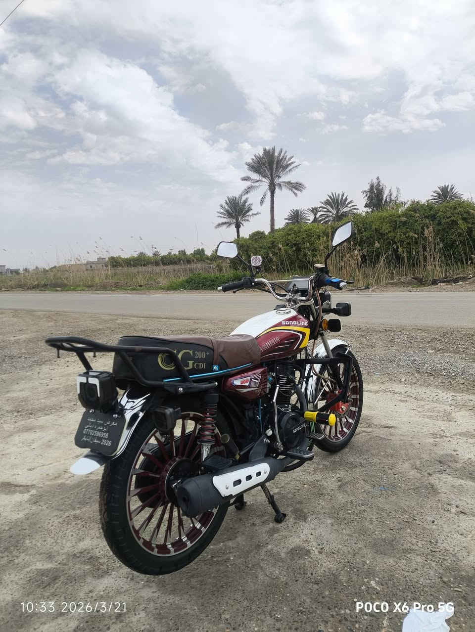 السلام عليكم دراجه ايراني مديل 2026 دراجه مكفوله منفيس موجود مكينه 200دراجه ناعمه السعر 825 وبيه مجال ***********
