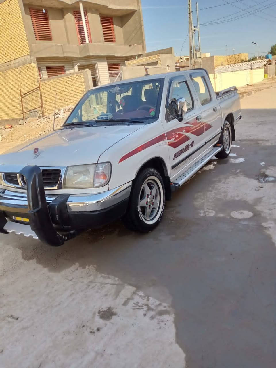 السلام عليكم 
سياره بيكم نيسان بابطين 
مديل 2005
كشن فصل 
جام كهربائي 
خط بلاد 
سياره كفاله محرك اكسن كير
ويل كب بلاد 
سبايدر ودرع بلاد 
سياره جديده 
سعر 95 بيهه مجال 
وللاستفسار الاتصال ***********
