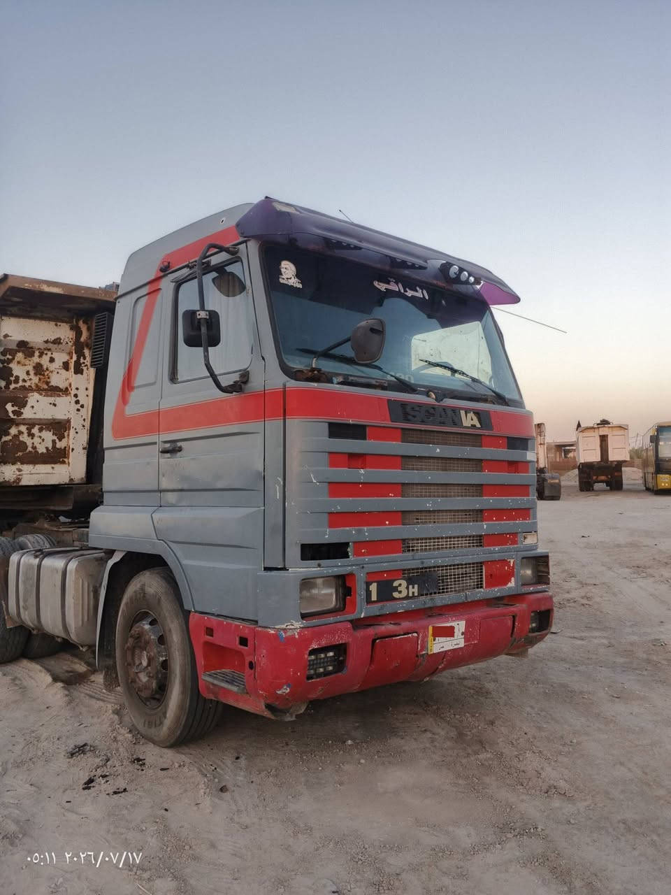 السلام عليكم للبيع SCANIA بطه موديل 95شاصيه مطول رقم بصره ألماني مكينه 8تنقيص قليل گير 3_3مكاني بصره قضاء المدينه للستفسار ***********
