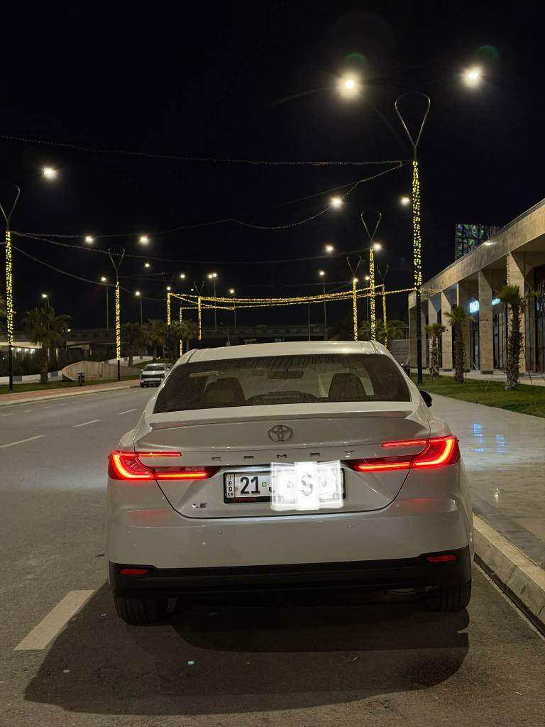 كامري موديل ٢٠٢٥ خليجي سفري شريكه و  زه مان
موصفات le به نزين
سلايت و كوشن كاره با
بصمه و ئوتو هولد
كاميرا و بيش و دوا حاسه و رادار
سه ياره كه ٨ هه زار روشتووه هيجي نيه زور تازه وه ك سفر وايه
به شه رتي تحويل و غرامه
سعر ٢٨٠ مجاليكي زور كه م
***********
شوين سليماني كركوك, العراق
