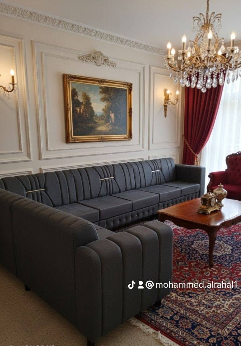 السلام عليكم عرض خاص ديوان ٧ أمتار خشب عراقي بلوك ١٦ قيود انج ونص اسفنج مميز اول بغداد فصالات تركيه جميع الوان اقماش وتر برو مقاوم للغبار انت تختار لون القماش والفصال تركي مبطن فقط ٣٧٥ الف ويتوفر لدينا قياسات وربعات وضمان الهيكل ١٠ سنوات واتساب *********** للحجز
