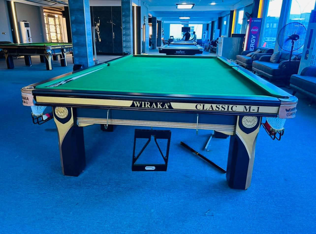 السلام عليكم ميز سنوكر كلاسك M1
 للبيع استخدام قليل جدا 
كامل ملحقات جدا نضيف 
موديل ٢٠٢٤ 
الي يحب يشتري يراسلني وتساب او يتصل 
*********** وتساب
