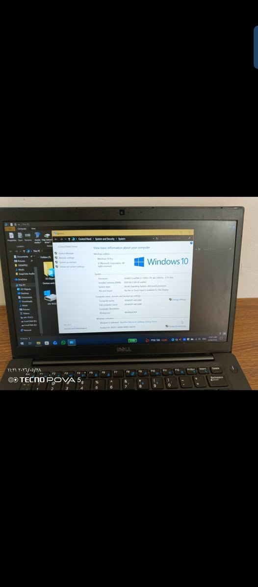 لابتوب DELL latitude 7480
حجم 14 وندوز 10pro
معالج  core i5 جيل 7
كرت الشاشة داخلي Intel graphics 
رام 256 
مع شاحن DEEL الاصلي
منافذ ثلاثة USB
USB_c HDMI
نظافه 90%
مع شاحن ديل الاصلي 
***********

