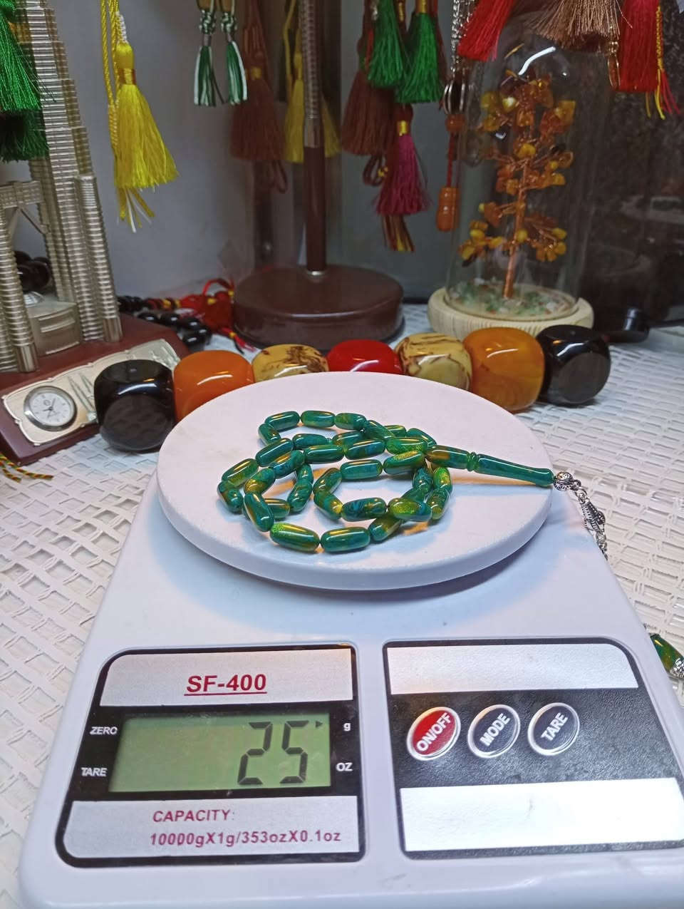 السلام عليكم
مسباح سندلوس سورنتال فيروزي عرگ ذهبي جراخة المبدع حسين زايد كصه كبسولي كركوشه انتيمون مغطس بالفضه قطعه جمال ودلال 
الوزن 25 غم القياس 7/15 العدد 37 خرزه
السعر 25 الف يتوفر خدمة توصيل كافة المحافظات 5 آلاف


**إذا كنت صاحب هذا الإعلان وتريد حذفه لأي سبب، رجاءا أرسل رسالة إلى الدعم الفني**