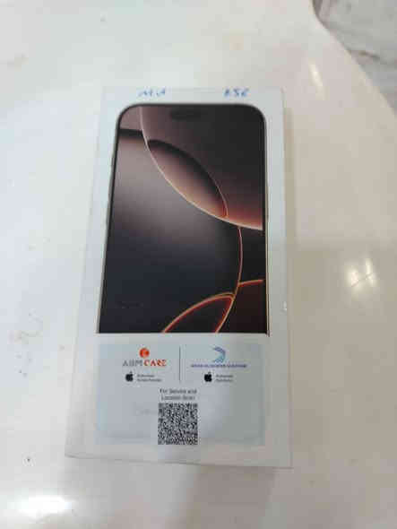 ايفون 16 برو ماكس 
تك سيمكرت 
ذاكره 256 
شرق اوسط ضمان نضافه 100 
بطاريه 98 اخر تحديث 
على وضع الشركه 
السعر مليون ونص وبي مجال بسيط 
عنواني قضاء الحي 
***********
