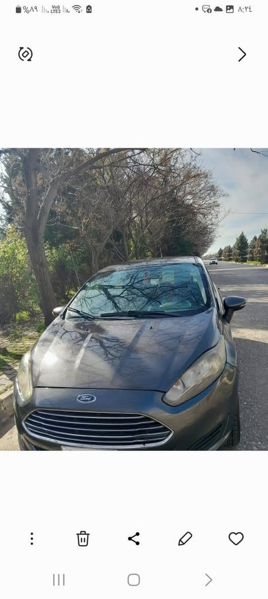 فورد فيستا موديل ٢٠١٦
جاملغ جهة السائق  و باب سائق صبغ بجم كبس رقم انكليزي الجديد تحويل و غرامات بشرط  السعر ٧٧ و بيها مجال مكانها اربيل . 
واتساب و اتصال 
***********
٠٧٧٠٦٢٠٦٤٠ أربيل, العراق
