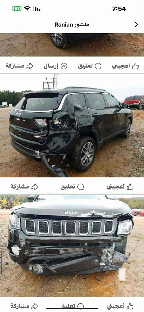 جيب كومباص موديل 20 فول مواصفات...
رقم بغداد مشروع وطني... 
 جاهزه من كلشي تبريد قطعتين رادار تحكمات... 
 حجم المحرك 4 سلندر 2400 المرغوب... 
 حادث خلفي بسيط نصف جنطه وجاملغ وامامي فقط خشم بنيد مصبوغ..
نفسه مكان واسط.. 
 سعرها 132 بيه مجال.. بغداد, العراق


**إذا كنت صاحب هذا الإعلان وتريد حذفه لأي سبب، رجاءا أرسل رسالة إلى الدعم الفني**