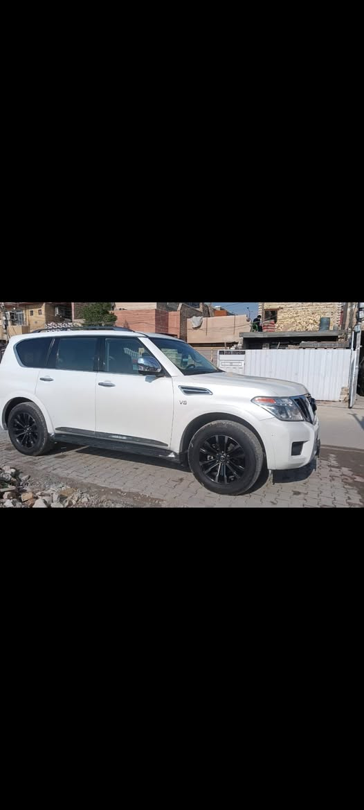 سلام عليكم نيسان ارمادة بلاتنيوم  موديل 18 مكينه 8 سلندر المرغوب رقم سليمانية مميز وارد امريكي حادثه شبر بصندوك فقط والباقي كفالة السيارة فول اوتوماتيك كشنات في أي بي تبريد 3 قطع ويل حجم 20. كشنات جلد كامرات حساسات فول فول مواصفات وفول اوتوماتيك سيارة خير من الله السعر 240 وبيها مجال العنوان بغداد الحسينيه مال راشديه للاستفسار الاتصال ***********
