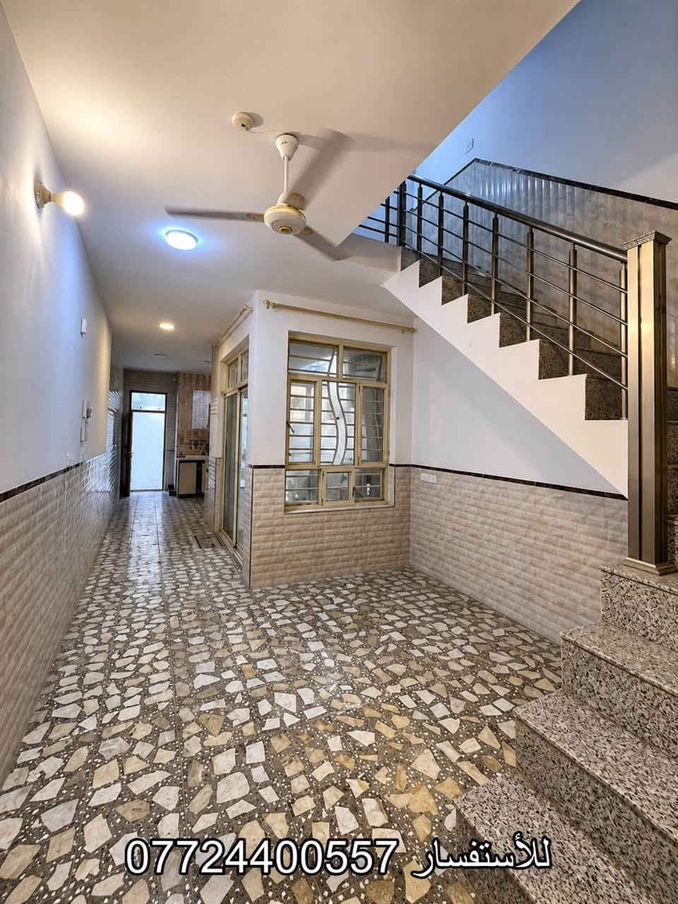🏡 للبيع دار مميز في حي الحسين – مربع خدمي المطار 🏡

💰 السعر: 305 مليون دينار

📍 الموقع: حي الحسين / مربع خدمي المطار
📐 المساحة: 100 متر مربع
🏠 الواجهة: 4 متر
📏 النزال: 25 متر

✨ مواصفات الدار:
✅ 3 غرف نوم مع إمكانية تحويلها إلى 4 غرف
✅ صالة مريحة
✅ حولي درج
✅مطبخ 
✅ مناور عدد 2
✅ صحيات عدد 2
✅ بيتونة
✅ سطح أمامي وسطح خلفي

🏗️ البناء سنة 2020
⭐ بناء درجة أولى ومن تنفيذ صاحب الدار شخصياً، مع الاهتمام بأدق التفاصيل واستخدام مواد ذات جودة عالية.

📑 الوضع القانوني:
✔️ الدار باسم صاحبه مباشرة
✔️ خالٍ من أي قرض عقاري أو قرض إسكان أو أي التزامات مالية أخرى
✔️ لا توجد أي إشكالات قانونية
✔️ التحويل يتم فوراً باسم المشتري

📈 فرصة ممتازة للمستثمرين أيضاً
البيوت المشابهة في المنطقة تؤجر حالياً بمبالغ تتراوح بين 900 ألف إلى مليون دينار شهرياً، مما يجعل العقار خياراً جيداً للسكن أو لتحقيق دخل إيجاري مستمر.

🌟 دار نظيف جداً وجاهز للسكن، يقع في منطقة هادئة ومخدومة وقريب من السوق والجامع والمدارس وشارع مطار بغداد.

📞 للاستفسار أو حجز موعد للمعاينة يرجى التواصل على الخاص أو الاتصال مباشرة ***********
