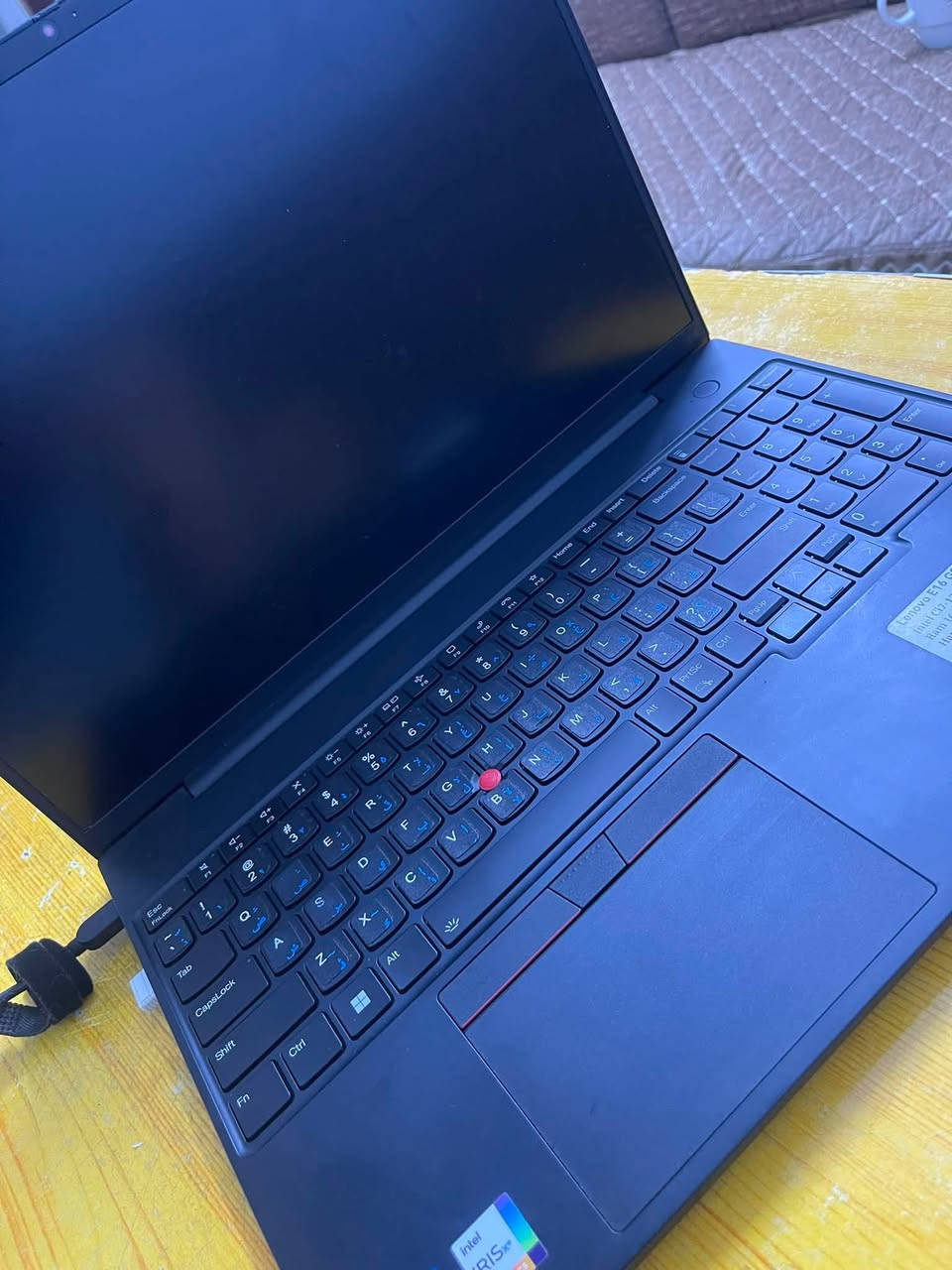 لابتوب للبيع 
Lenovo E16 G1
Ci7 1355U
Ram16GB
Hard 256 ssd
Sceenn16 black
Intel Iris r xe

بسعر 750 الف 
***********واتساب
