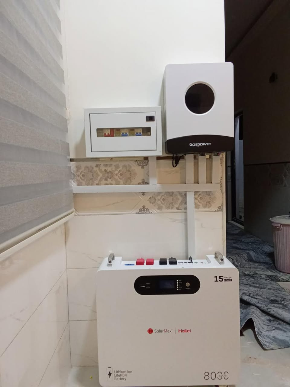 خبرة تزيد عن 6 سنوات في تصميم وتركيب المنظومات الشمسية
نقدم من خلالها:
⭕️ افضل جودة👌
⭕️ افضل سعر 👌
⭕️ افضل مواصفات 👌
⭕️ افضل ضمان 👌
⭕️ افضل خدمة 👌
منزل جديد في حي المثنى في سامراء يودع خط المولد وانقطاع الكهرباء
حيث تم بتوفيق من الله  تنصيب منظومة طاقة شمسية بقدرة 20 امبير 
تحتوي على 
⭕️ الواح 710  واط
⭕️ انفيرتر 6KW  GOS POWER مع تطبيق لمراقبة عمل المنظومة بضمان 3 سنوات استبدال
⭕️ بطارية ليثيوم 15kw سولار ماكس
8000 دورة شحن بضمان 5 سنوات  وعمرافتراضي 15 سنة
⭕️ بورد كهرباء متكامل عالي الحماية للمنظومة والمنزل 
⭕️ هيكل حديد مغلون ثقيل


**إذا كنت صاحب هذا الإعلان وتريد حذفه لأي سبب، رجاءا أرسل رسالة إلى الدعم الفني**