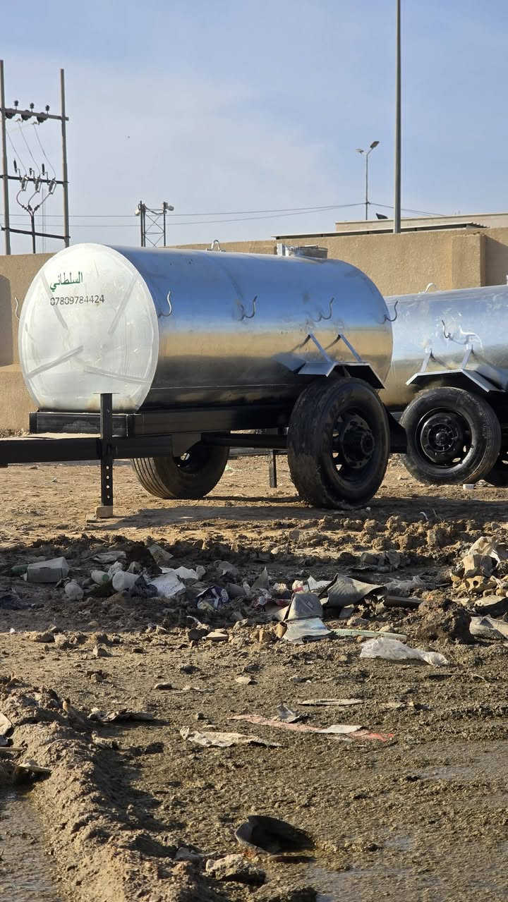 سلام عليكم موجود مقاطير للبيع درجه اولى يوجد حديد ومقلون سعه ٥٠٠٠لتر شغل الشمال دنكير أوربي تاير ٢٢ونص شركه الشمال العراق بسعار مناسبه جدآ جدآ جدآ ويوجد تانكيات١٠تلاف لتر و٥٠٠٠لتر مغلون ***********٠     ***********
