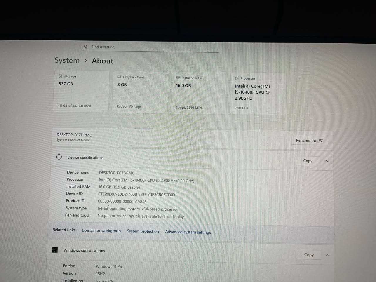 سلام عليكم 
Pc gaming 
كيس جديد كل قطع جديده موجوده كراتين
مواصفات ب صور  
شاشه مستخدمه فول hd ٧٥ فريم
كيبورد وماوس جديد 
ابيع كامل
سعر ٨٥٠ 
متوفر توصيل


**إذا كنت صاحب هذا الإعلان وتريد حذفه لأي سبب، رجاءا أرسل رسالة إلى الدعم الفني**