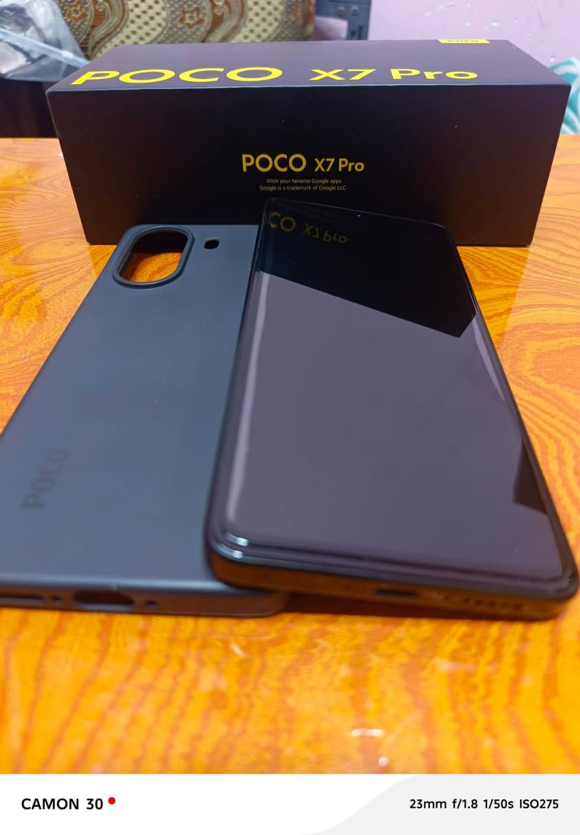 السلام عليكم (الوصف كلش مهم)
للبيع او مراوس بشاشه شوي اكبر

موبايل شاومي
بوكو x7برو
ذاكرة 512
رام 12+12
اصدار اندرويد 15

جميع الالعاب يشغل 120/فريم 

ثماني النواة بتردد يصل إلى 3=25,جيجيا هيترز 

معالج دايمن ستي 8400

السعر قفل من الاخير 410الف 

الجهاز استخدام شهر 
نسبة بطارية 99/100

العنوان بصرة قبله شارع السوق الكبير 

***********
***********
