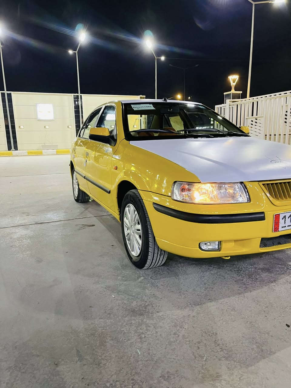 السلام عليكم سمند موديل 2012 السيارة خير من  الله رقم نكليزي مصفرة هيئة وغرامة سنوية لل30 صدر خلفي امامي جديد تخم تاير جديدي مكاني بغداد السعر 43  وبيهة مجال الرقم ***********
