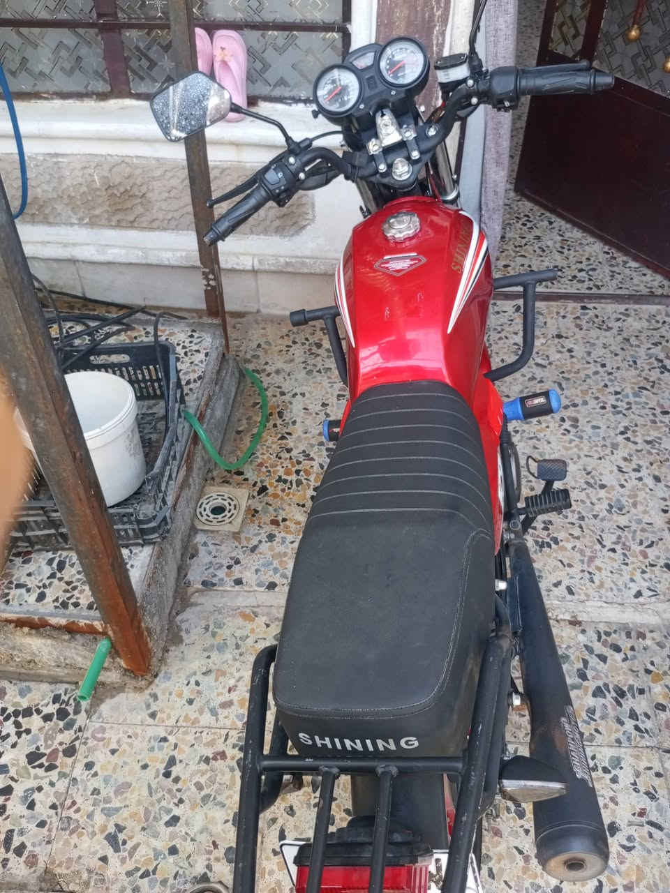 سلام عليكم درجة شاينك  موديل 25 زيرو ماشه 1800   كافاله عام مرقم بغداد 11 سعره 1950 بي مجال ***********
