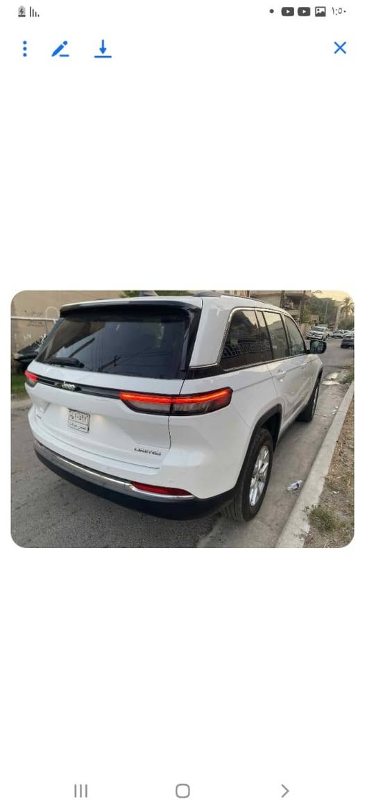 السلام عليكم
جيب شيروكي موديل ٢٣وارد امريكي الشكل الجديد ماشية ٢٥٠٠٠ميل حادثهة جاملغ وبنيد جهة السايق 
مواصفاتها ليمتد عدا الفتحة سيارة جاهزة علما ان السيارة بدون رقم  اوراق السيارة بأسمي 
للبيع السعر عالخاص
***********      يوجد واتساب المكان بغداد حي العامل
ترهم مراوس
