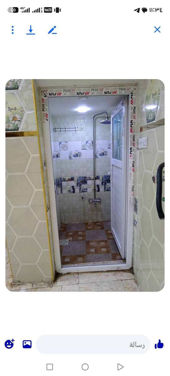 بيت للايجار لموقع البلديات منطقه ضياء الحلفي مساحه 100متر طابق واحد الاستفسار ***********
