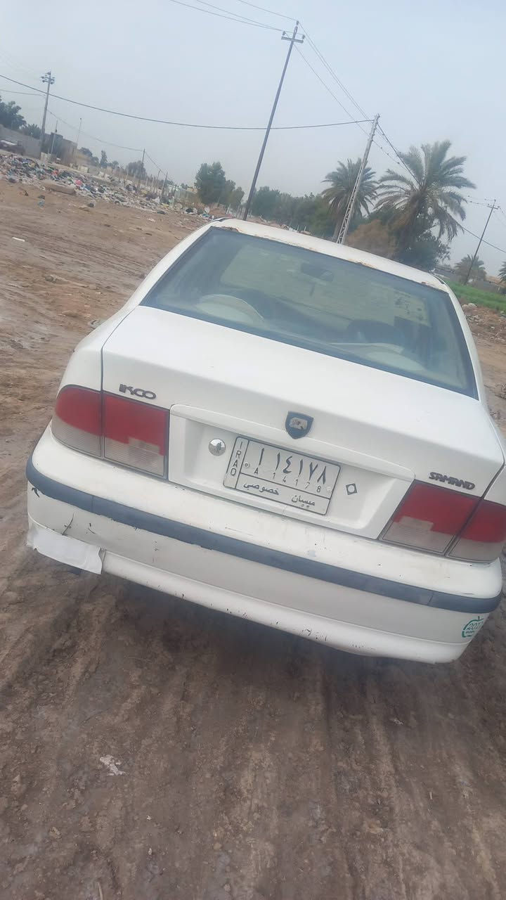 السلام عليكم  سمند 2011 للبيع او مراوس بسايبا  وفرق مصفره غرامات مامطلوبه الف. مكفولة عدا  شخط بالباب جهة العبري. اليمنى  لون ابيض رقم ميسان  الماني  مداور  ثاني يوم   سعر ٢٥ بيه مجال حك جية الشراي يتصل  رقم الهاتف  ***********
