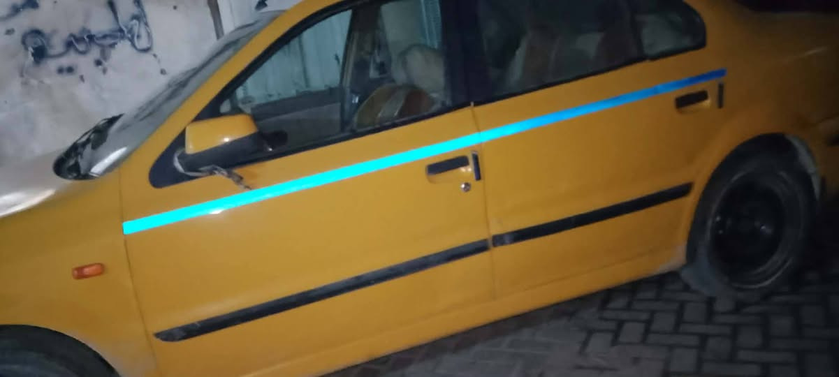 السلام عليكم سياره للبيع سمند موديل 11 سياره كير مكينه فرنسي تبريد دتفه شغلات ستكم سمعات زنون عالي وناصي  كله شغال بيه ضربه خفيفه مامسويه سياره حلوه  ارقام نكلزي باقي عل تسلاتم سنويه ل 29 بصفره هيه وغرامات مكاني بغداد مدنيه الصدر رقم *********** السعر 33 وبيه مجال
