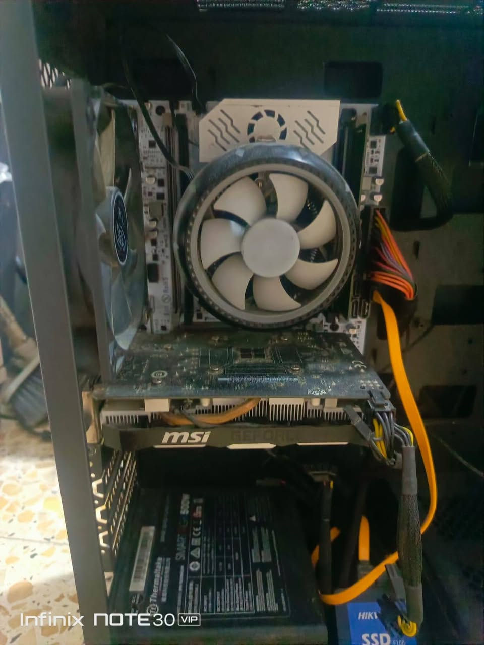 مُكلف بالنشر 
سلام عليكم عندي تجميعه للبيع (تجميعه الغلابه) 
 intel xeon e5-2680 v4
mb x99 بي مروحة
gbu gtx 1650 super
ram 8 DDR4
psu Thermaltake smart 500w
ssd 126 hikvision
السعر 325 وبي مجال بسيط
مكاني الحسينيه


**إذا كنت صاحب هذا الإعلان وتريد حذفه لأي سبب، رجاءا أرسل رسالة إلى الدعم الفني**