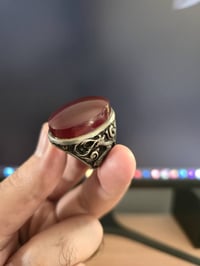 عقيق يماني كبدي • قلم محسن جنكي