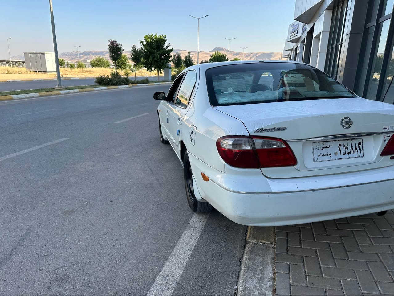 سةرتا بةناوي خواي گةورة 
نيسان ماگزيما 
موديل ٢٠٠٠
مةكينة ٣٠٠٠
گير توماتيك
شاشة ئايپات وكاميرة 
چوار جام كارةبا 
ئاوينةكارةبا 
چوار تايةي تازة 
بي تةقةورةقةية 
گيرومةكينةي بةشةرت 
ئارمة
سعري ٣٨كةلاو مةعامةلة 
*********** السليمانية, العراق
