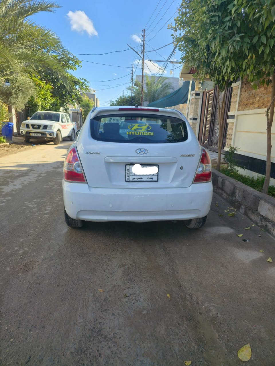 سلام عليكم  عندنا هاي السياره للبيع اكسنت 2009 سياره كفاله العامه بس بيها  ضرر جامرلوغ  الايمن عكس جهه السائق كلش بسيط سياره امريكيه تدفئه تبريد شغالات مكينة 1600 لا تنقيص لا بخار صدر مامي خلفي مكفول سنوية 2027 جديدة رقم بغداد 
سعر 58بية مجال بصيط حك جية 
ستفسار كثر ***********
للعنوان ديالى بعقوبة تقاطع القدس
