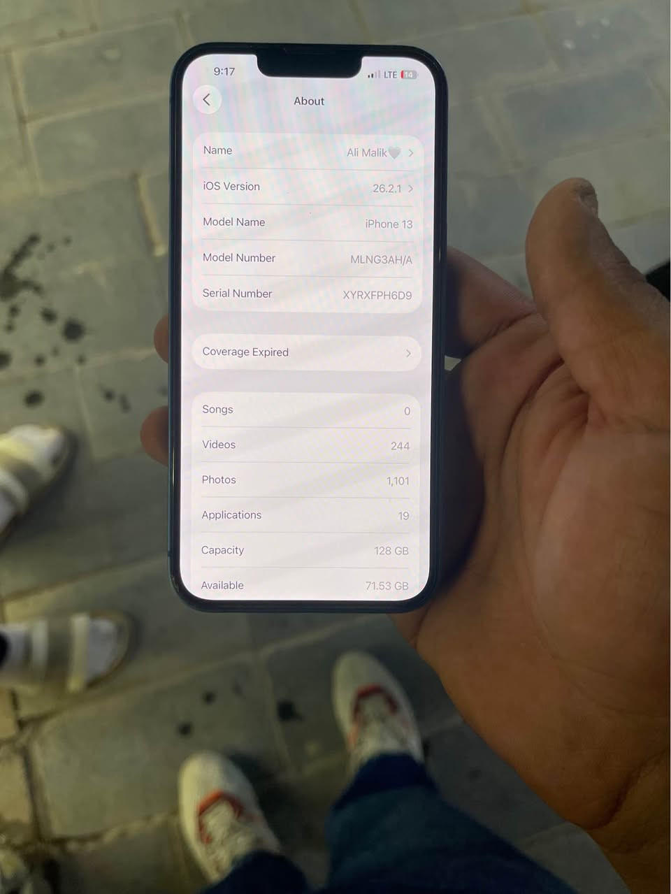 السلام عليكم أيفون  13 عادي ذاكره 128 بطاريه 100 الجهاز وتر بروف ممفتوح   للبيع السعر 440 الف قفل قفل 🔒 العنوان المنصور تقاطع الرواد *********** بغداد, العراق
