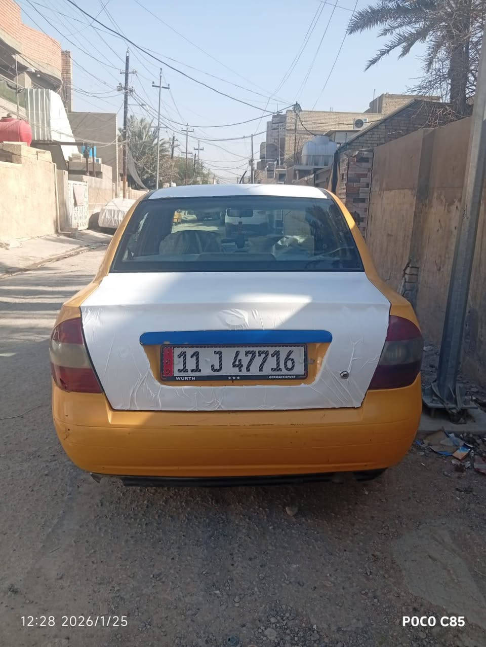 السـلام عليكم ورحمـة اللـه وبركاته
طـيبة موديـل ( 2015 ) 
سيـارة بأسمي مال بـيت
كـير محرك خـير من اللـه ( ترأيك وين مايعجبك ) 
كـهربائيات كلـها جديدة 
تـخم تـايرات جـديد 
نـوزلات + جـويتر + ايـسي + بلكأت + قاعدة فيتبم  جديد 
شـواصـي جديد  
سعـرها ( 36 ) وببـها مجال 
مكـانها بغداد الامـين 
هـاتف ( *********** )
هـاتف ( *********** )
