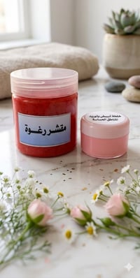 تبييض مناطق حساسة • مقشر الورد • خلال ٧ أيام