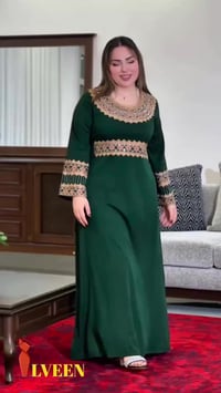 دشداشة كشمير • تطريز ستراس • مقاسات L-2XL