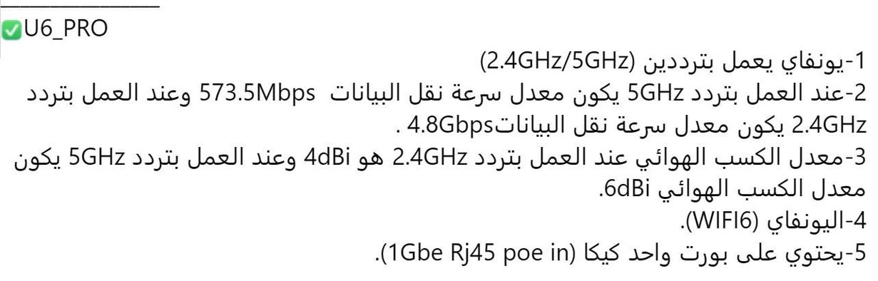 يونفاي بترددين ( 5GHz / 2.4GHz ) 
مستعمل شهر واحد 
السعر 200 الف
كامل مع المحولة


**إذا كنت صاحب هذا الإعلان وتريد حذفه لأي سبب، رجاءا أرسل رسالة إلى الدعم الفني**