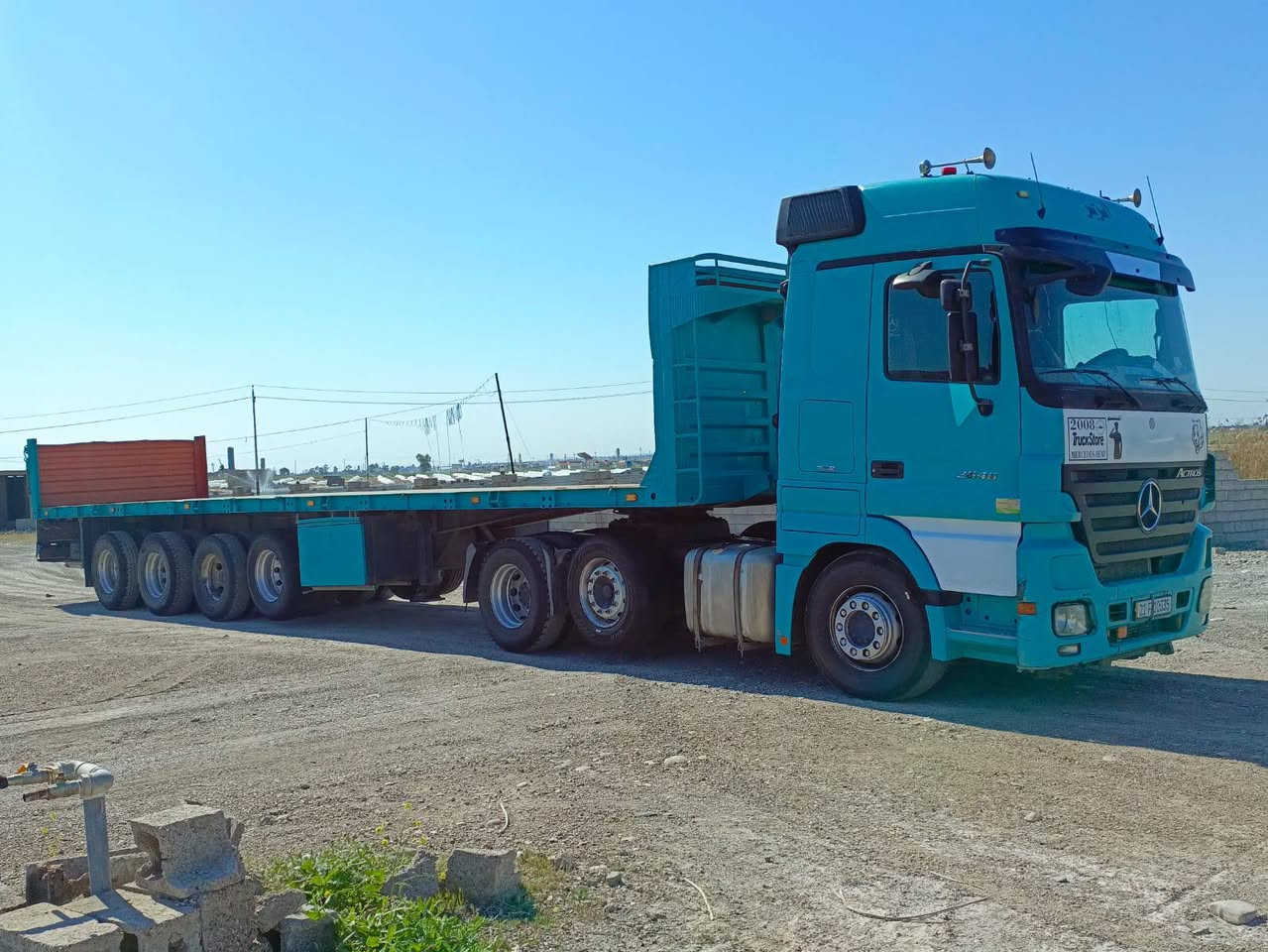 السلام عليكم
اكتروز للبيع 2008 سنكل امامي
عرجه 12 نمره 
رتايدر خمس طكات 
ثلاجه داخليه تبريد شغال 
عربانه اوربي محدده بل جرف 
مجموعه لعاب صيني 
مكفوله العربانه والراس لا كسر ولافطر 
مكينه حواجب 2012 جديده مشدوده عليه لاصرف ولابخار
مربوطه بل سنويه 3 تك تاير 
العربانه مرسمه ورها جناب كامل 
تخم تاير راس وعربانه 
السعر 470 بيه مجال قليل
رقم صاحب السياره ***********
