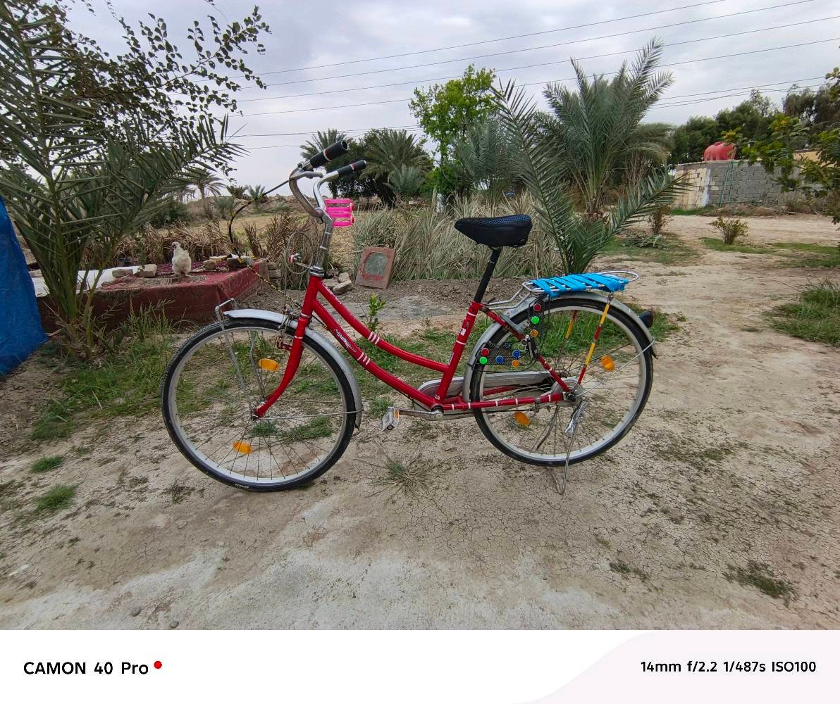 

بايسكل سيفتي حمراء بحالة ممتازة. مثالية للتنقل في مختلف الأماكن. الإطار الخارجي صلب مع تصميم جميل ومريح. تضم كشافات للرؤية الجيدة في الليل وحاملة خلفية.

