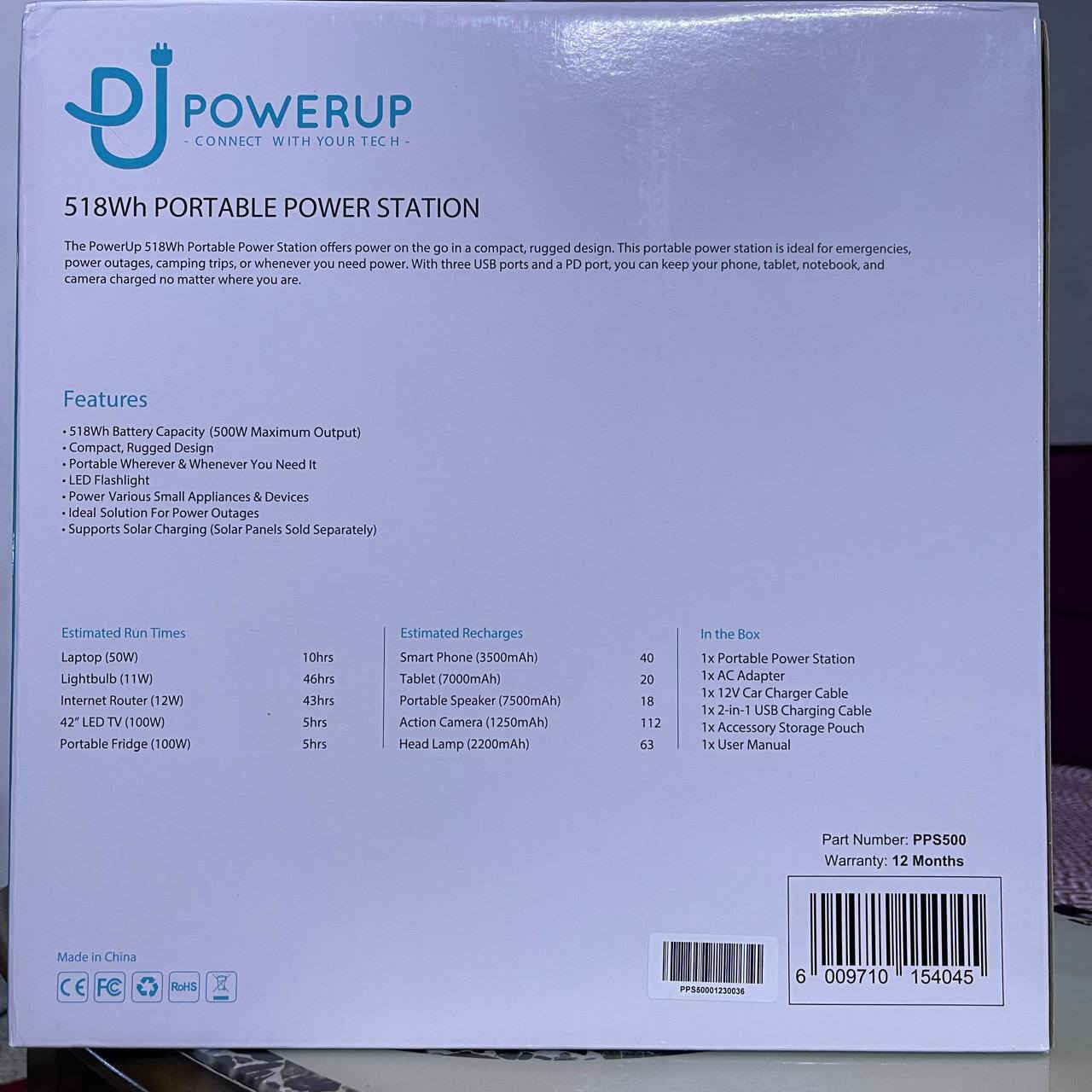 بورستيشن بسعة اكبر 500 واط 
سعة ضخمة 518Wh مع بطارية ليثيوم آيون متطورة تمنحك تشغيل آمن وموثوق
لأجهزتك الكهربائية
ضوء LED مدمج
تصميم قوي ومتين يتحمل أقسى الظروف والبيئات القاسية
3 خيارات للشحن:
الطاقة الشمسية
شحن السيارة
الكهرباء المنزلية
قوة إخراج 500 واط لتشغيل أجهزة متعددة سواء بالبيت أو بالرحلات

السعر 150 الف


**إذا كنت صاحب هذا الإعلان وتريد حذفه لأي سبب، رجاءا أرسل رسالة إلى الدعم الفني**