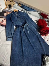 فستان كابوي • جينز تركي • مقاسات ٣٨-٥٠