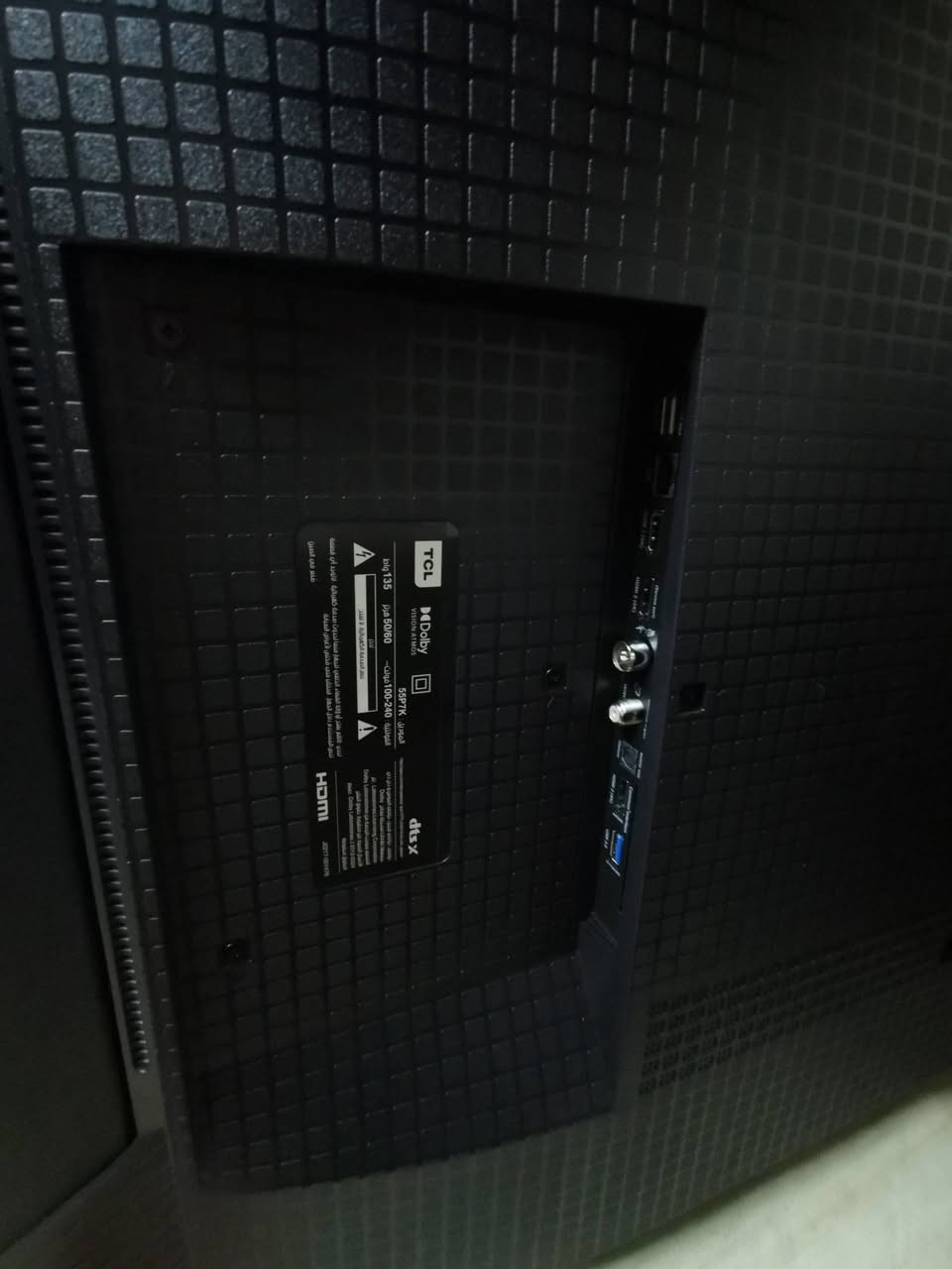 سلام عليكم عندي شاشه نوع TCL الأصلي الحجم 55 غير مستخدم جديد موديل p7kالسعر ع الخاص  موصفات كلاتي
Google TV 55" QLED 4K
Dolby Vision | Dolby Atmos
Game Master | 120Hz Game Accelerator
AiPQ Processor مدعم بالذكاء الاصطناعي
HDR 10+ | Multi HDR Format
HVA Panel Liquid crystal structure
Multiple Eye Care العناية بالعيون المتعددة
Built-in Satellite مع ساتلايت داخلي
Hands-Free Google Assistant
AirPlay2 | Google Assistant Built-in
Miracast (Wireless Display)
ضمان 3 سنوات
الاعنوان البياع حي الرساله الأولى قرب مدينة العاب الكرخ تلفون ***********
WhatsApp +964***********
