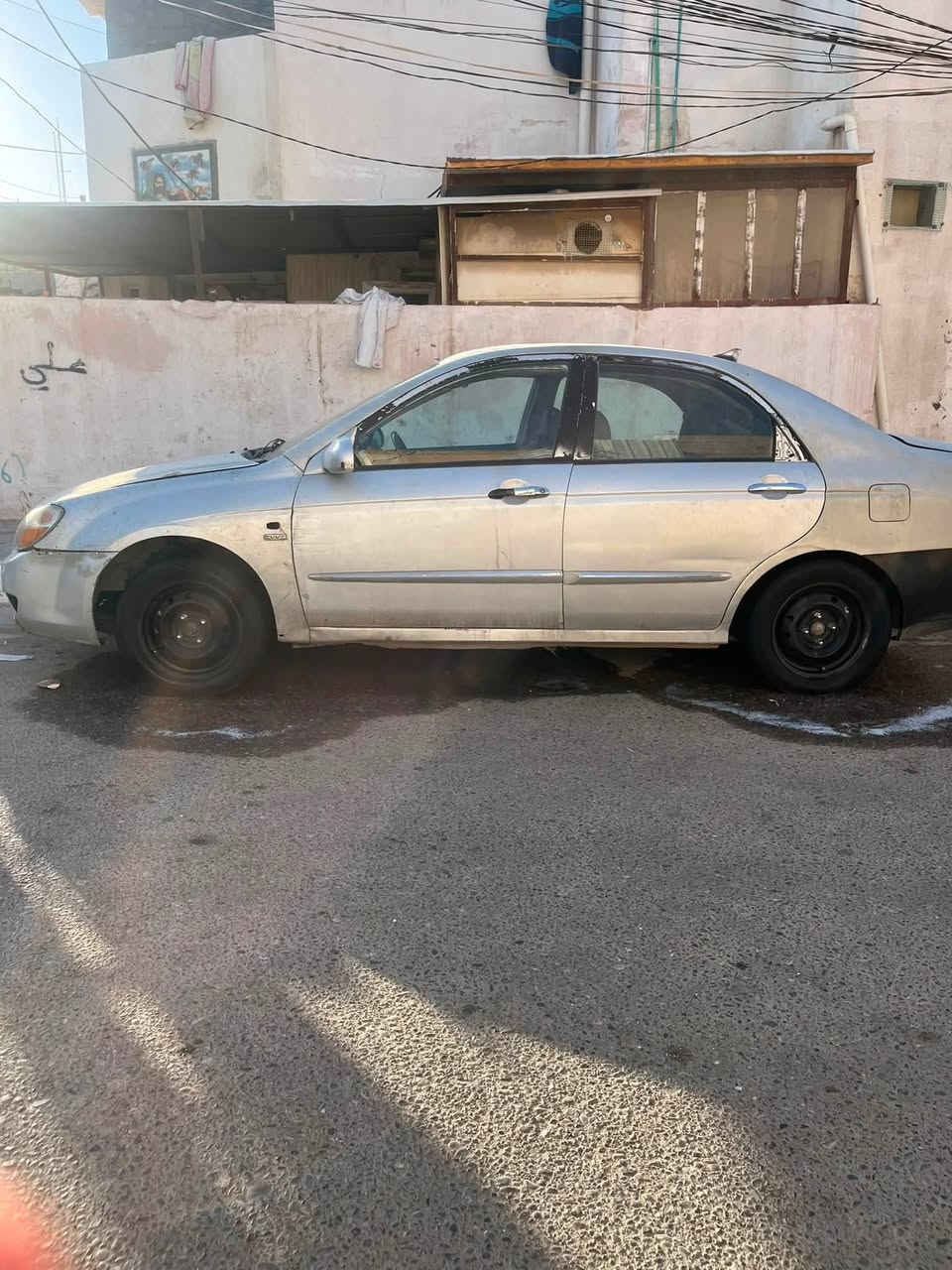 سلام عليكم سيراتو ٢٠٠٧ مصبوغه عام كير تبريد محرك كايم مكاني كربلاء قرب المحطه القادسيه حداديه جديده امامي خلفي مكاني كربلاء *********** زوج تاير جديد امامي صار سبوعين من شادهن السعر ٥٠ أو بيهه مجال قليل كلش

