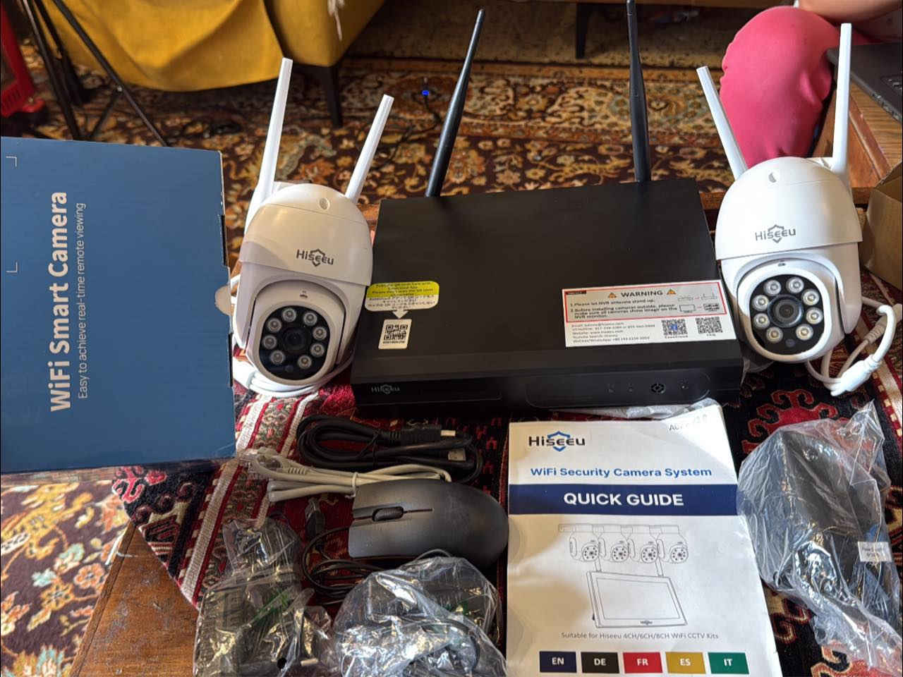السلام عليكم
سستم كامرات جديد من شركة hiseeu
٢ كامرة واي فاي  
ويمكن اضافة ٢ اضافية واي فاي
هارد ١ تيرا
وضوح ٥ ميكابيكسل
السعر مع التوصيل ١١٠ الف
تواصل خاص


**إذا كنت صاحب هذا الإعلان وتريد حذفه لأي سبب، رجاءا أرسل رسالة إلى الدعم الفني**
