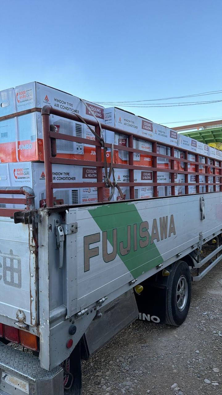 عروض مبردات وكنفيرات
كنفيرة نوع هايمك حجم كبير 200 الف نظام شلال مع جوانب سليلوز  
كنفيرة هايمك حجم وسط ب175 الف
مبردة حديد اصلي برفاب ثقيل حجم 2500 ب225 الف
مبردة حجم 2500 ابواب بلاستك ايراني ب125 الف
مبردة حديد دبل ووتر بمب حجم 2500 ب175 الف
مبردة دكت حجم 40 ب265 الف
مبردة دكت حجم 50 ب290 الف
للحجز
***********
