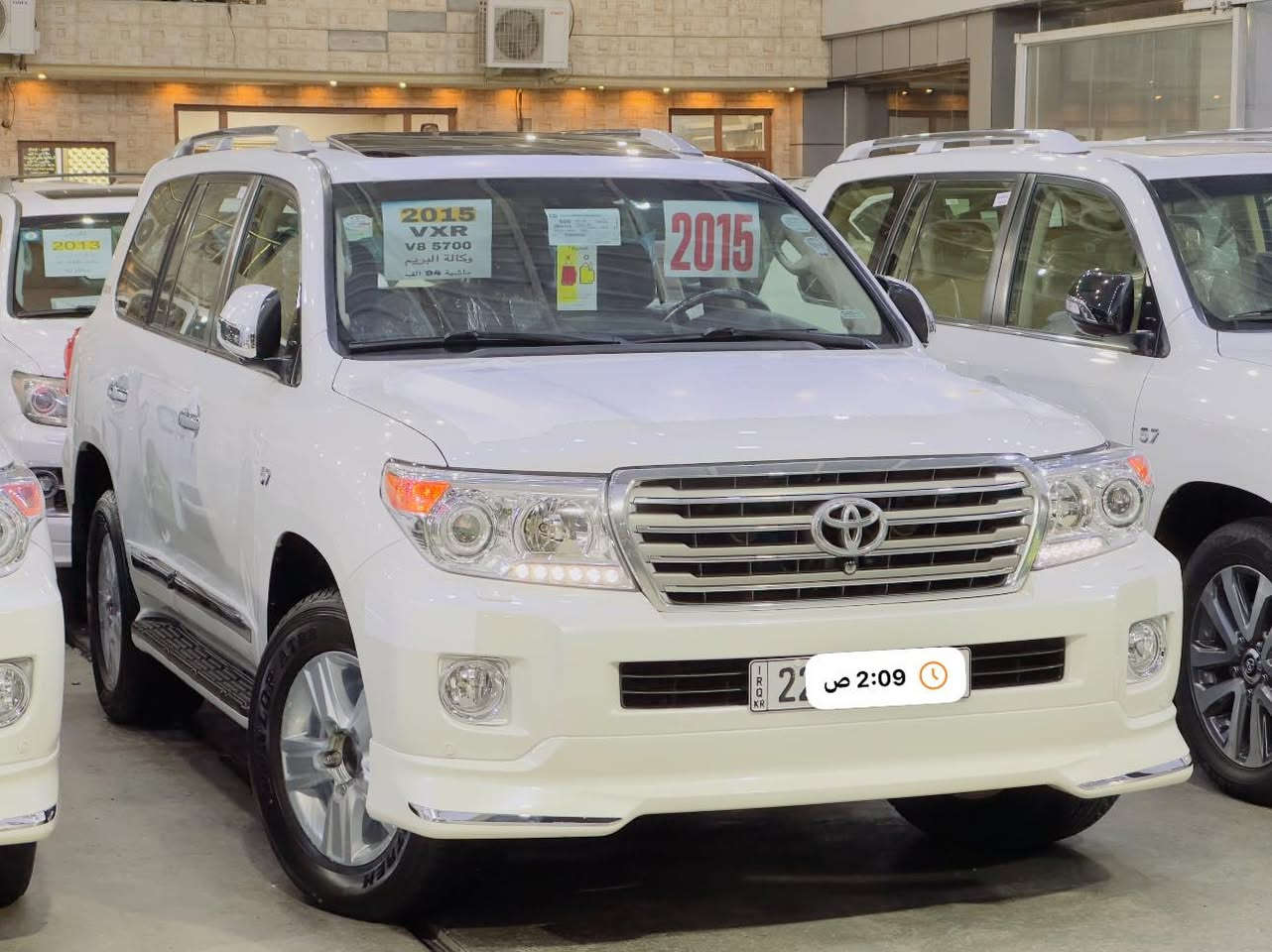 تويوتا لاند كروزر (2015)  مواصفات لیگزز
VX.R - 5.7 - ٨ سلندر
‎رادار - سندوق   - کامیرة خلفي امامي - فول فول مواصفات
كير و محريك شرط واحد برقي مامفتوح                                            
‎مكفول كفاله عامه  من الدعاميه إلي الدعاميه 
ماعدا بارد بصيط 
 حلو سياره 
‎فول فول مواصفات
‎شاشة كبير+ لمس +حاسة +رادارات
‎+كاميرات+ فتحة سقف 
‎كشن جلد كشن كاراباي +شحن موبایل  +8 اريباك+ تبريد مركزية
‎بصمة تشغيل عن بعد +سلاجة +ليد زينون +
‎تحكمات ستيرن +دبل فوليوم +فورويل +هوك+
‎تخم تاير دنلوب الاصلي 
‎محرك كير بشرط مامفتوح 
‎سيارة حيل نظيفة كلشي عل بلاد لوك
سنوية كلشي جديد مدفوع 
‎باسمي السنوية بشرط تحويل و خرامة 
‎سيارة مابيـها دينار مصرف كامل من كل نواحي
رقم شيمالي نفس يوم /تحويل و وكالة حاظر  
مكان بغداد 

السعر اتصل 

                    ☎️***********
