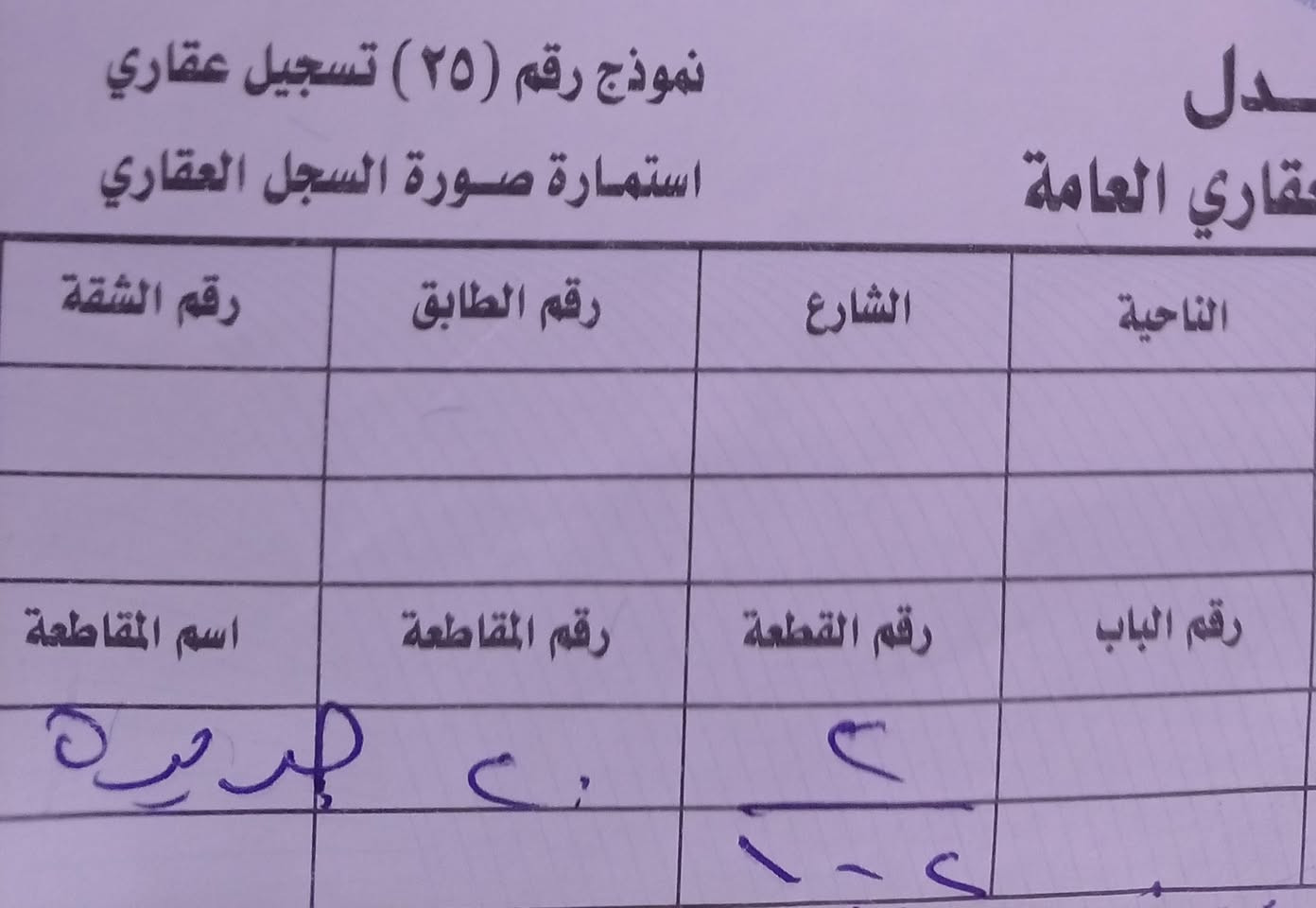 للبيع قطعة أرض ملك صرف ***********
