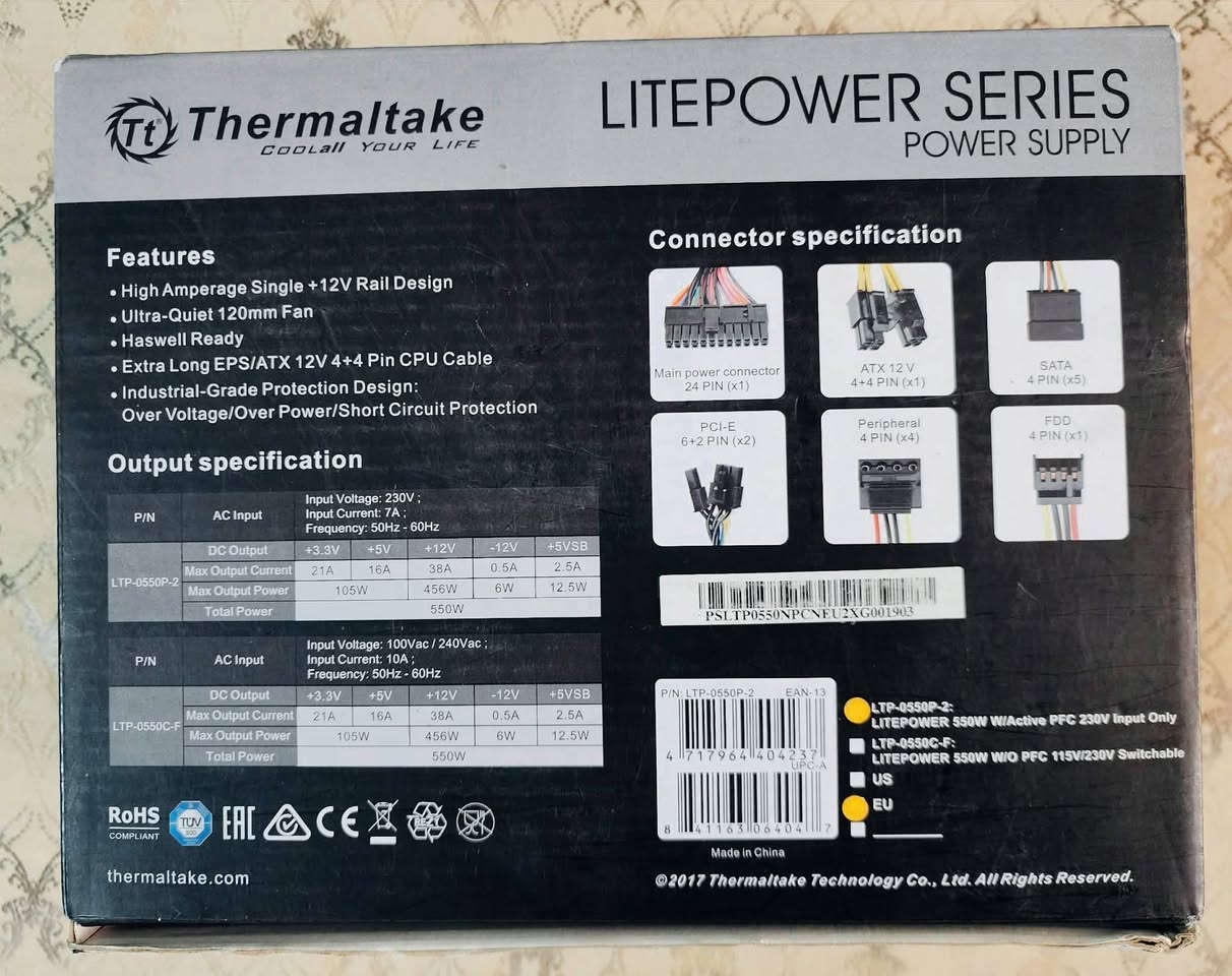 قطع للبيع
رام 32 غيغا كورسير فنجن LPX سرعة 3200Mz
سعر 185 الف

معالج رايزن R7 5700x

سعر 215الف

بور سبلاي ثرمل رايت 550واط 

قطعتين قطعة 55 الف

Gtx 1050ti 
70الف

مايك مونو ويه ستاند وباكيته  45الف

ويفاي بلوتوث pci سعر 10الف

مراوح كبار 10الف

قطعه ويفاي  usp سعر 3الف


**إذا كنت صاحب هذا الإعلان وتريد حذفه لأي سبب، رجاءا أرسل رسالة إلى الدعم الفني**