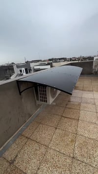 مظلة مكيف • بلاستك ٣مم • هيكل حديد قوي