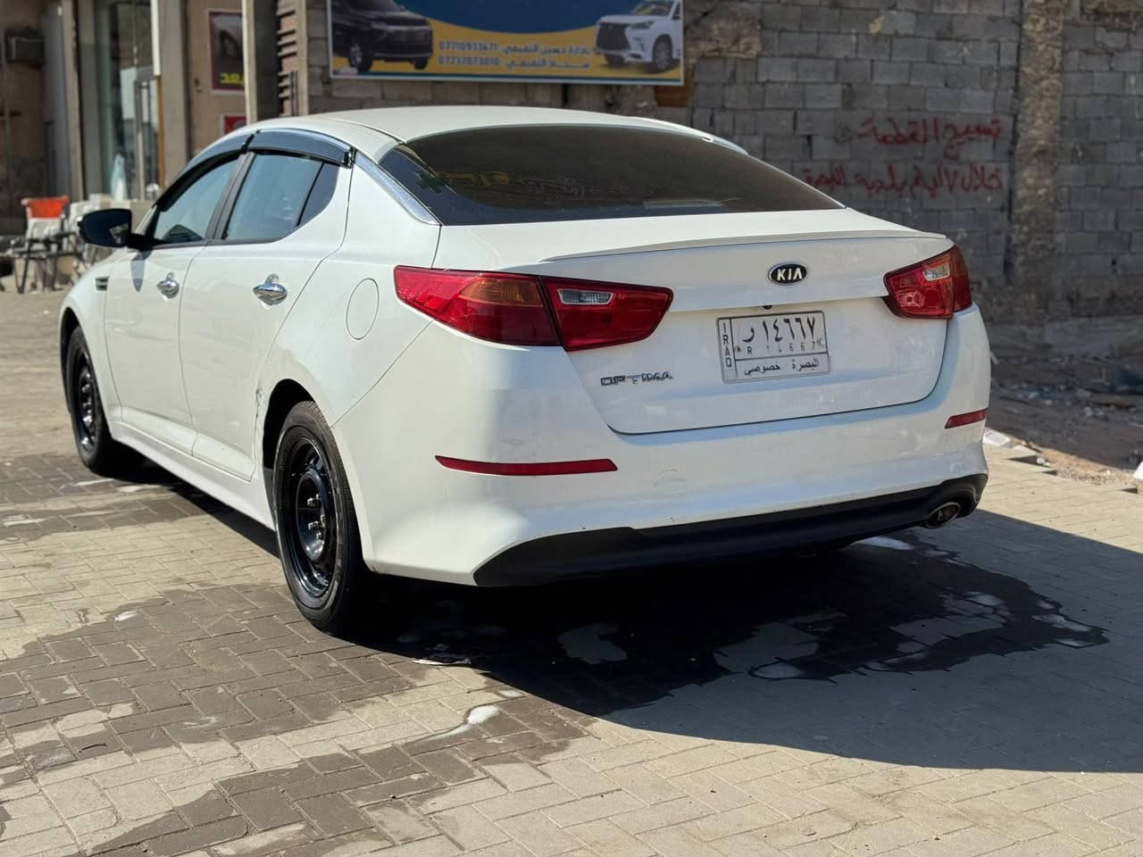 السلام عليكم  كيه اوبتيمه خليجي مديل 2014 مكينه 2000 مكينه وكير كفالا السياره بيه ثلث قطع صبق رقم بصره تحويل ثاني يوم العنوان بصره رقم الهاتف *********** سعر 120 وبيه مجال
