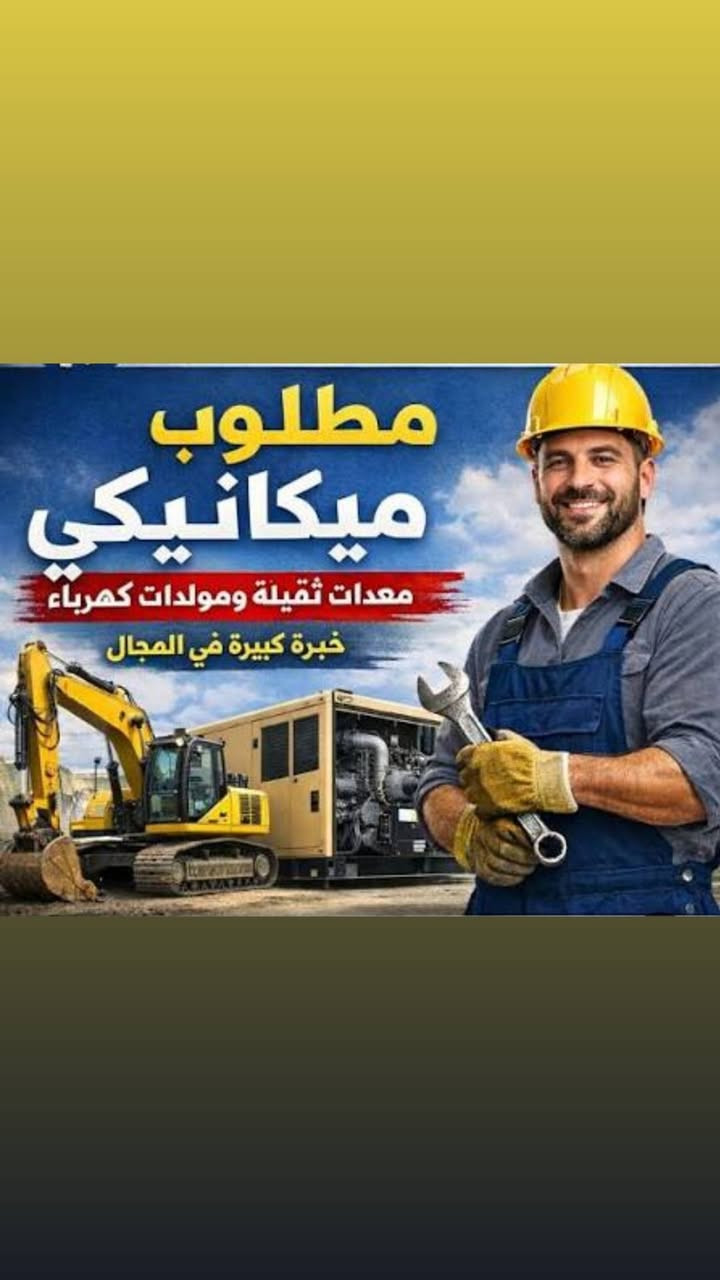 السلام عليكم فرص عمل في شركة الريحانة
بنجرجي  شفلات و سيارات اكبار
فيتر معدات ثقيلة  شفلات وحفارات 
التواصل على الرقم التالي 
***********
***********
