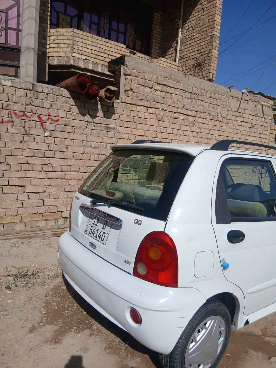 سلام عليكم شيري كيوكيو للبيع موديل 2012سياره جاهزة بسمي سنويه جديده رقم انكليزي كير اوتوماتيك مكاني بغداد حي البتول للاستفسار ***********ابو امير
