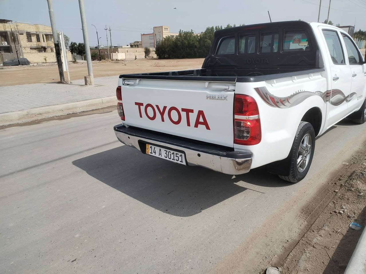 للبيع بيكب هايلوكس ٢٠١٣
السيارة كفالة عامة رقم بصرة جديد
شاصي ١٩
ماشية ٢٥٠
سيارة جديدة ومال جناي
السعر ٢٠٠ $ وبيها مجال.
الرقم ***********
