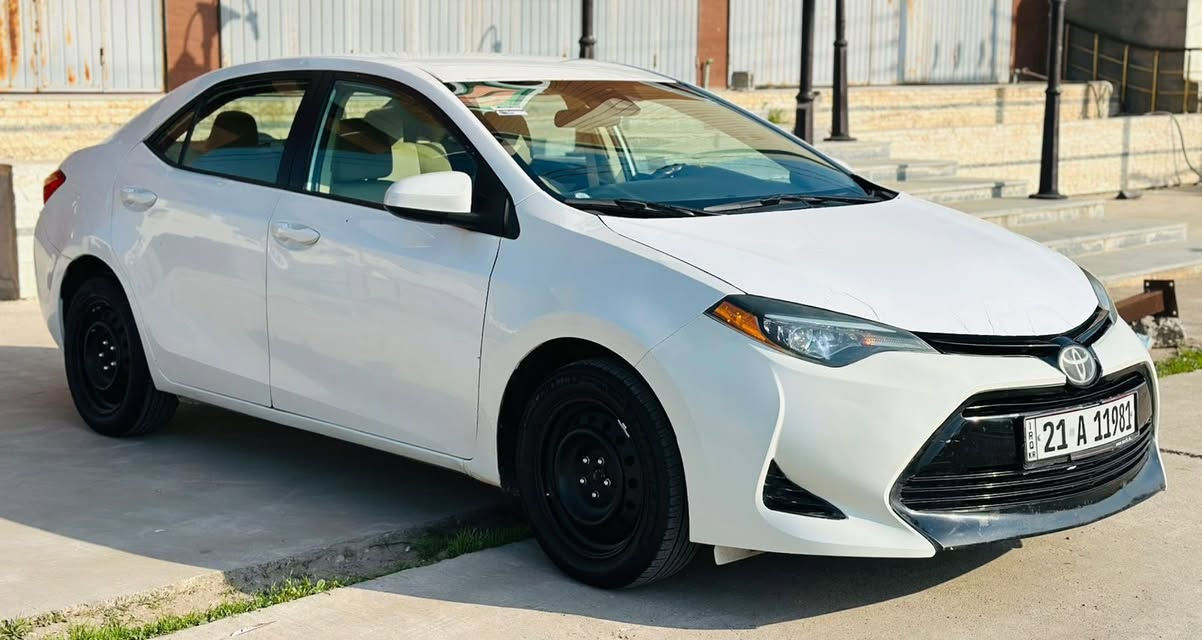 للبيع كورلا LE
السعر 139 بي مجال بسيط
***********
موديل 2018 
بجم كبس
الون ابيض 
داخل اصفر 
تحكم ستيرن 
تثبيت سرعه 
كاميرا خلفي 
تايرات جديد
حجر بلادي 
رادار بلادي 
مكينه كير بشرط 
ماشيه 150
ايرباك فقط برده
صدر امامي خلفي كله جديد
سونار ورقم الشاصي بلمنشور 
رقم سليمانيه  باسمي سنويه رقم جديد 
تحويل وكاله ثاني يوم 
مابيها برغي نقص 
مكان السياره ديالى خانقين
